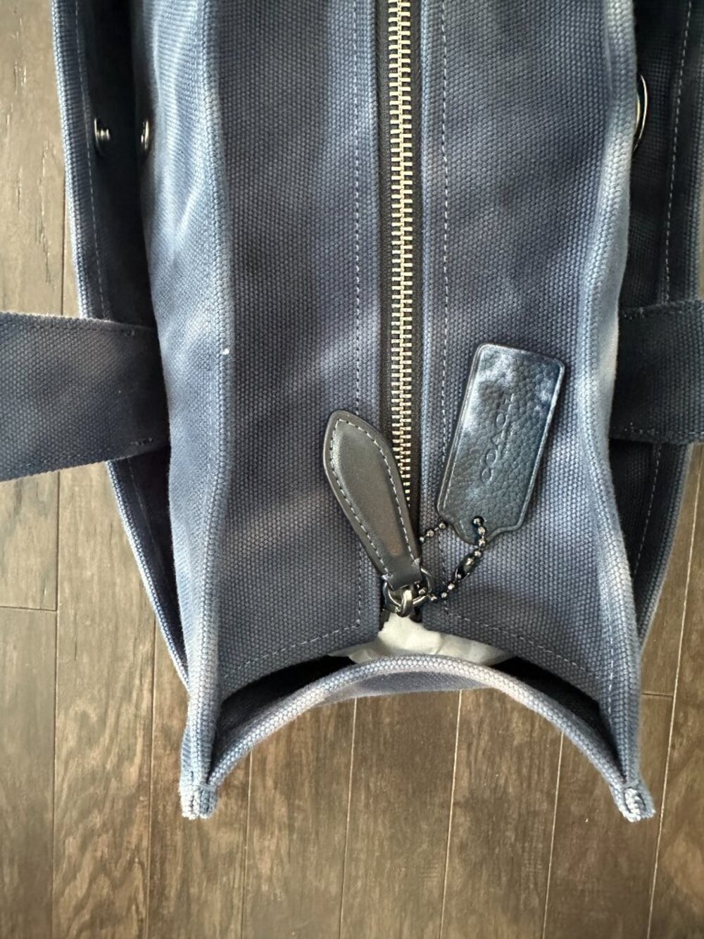 Women's Blue Cargo 40 Tie-Dye Tote Bag Style #C2457-CU080 - Picture 5 of 11